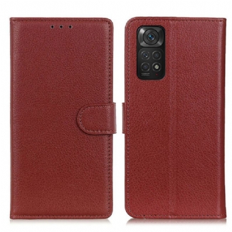 Capa Flip Para Xiaomi Redmi Note 11 / 11S Tradicionalmente Lichia