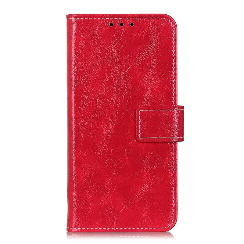 Capa Folio Para Xiaomi Redmi Note 11 / 11S Costuras Brilhantes E Expostas