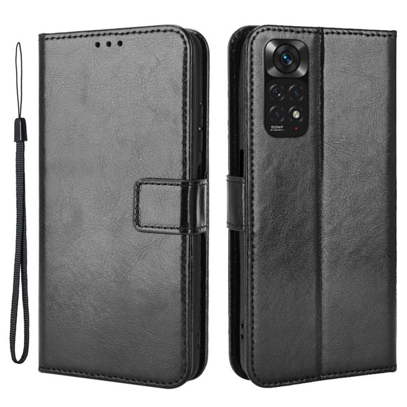 Capa Folio Para Xiaomi Redmi Note 11 / 11S Couro Falso Chamativo