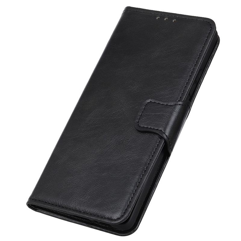 Capa Folio Para Xiaomi Redmi Note 11 / 11S Fecho Reversível Efeito Couro