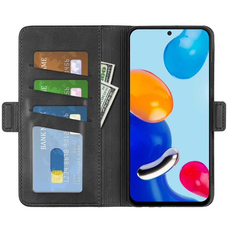 Capa Folio Para Xiaomi Redmi Note 11 / 11S Flip Aba Dupla