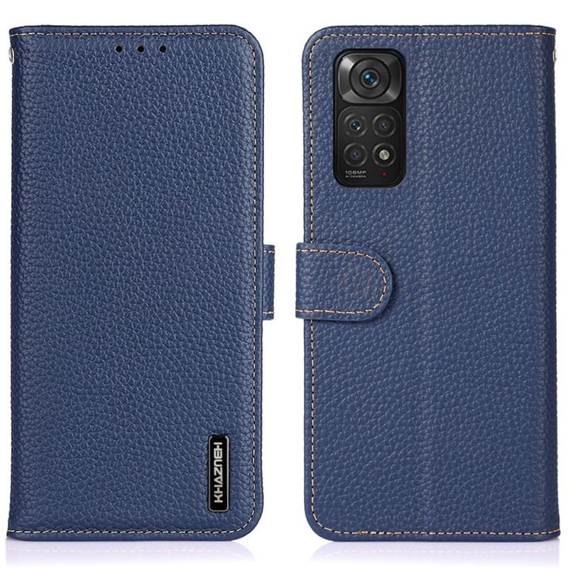 Capa Folio Para Xiaomi Redmi Note 11 / 11S Khazneh Lichia Couro