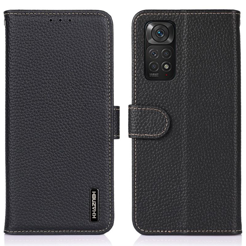 Capa Folio Para Xiaomi Redmi Note 11 / 11S Khazneh Lichia Couro