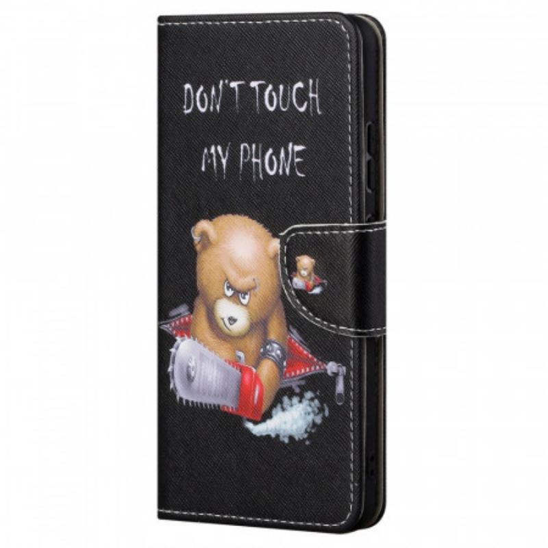 Capa Folio Para Xiaomi Redmi Note 11 / 11S Urso Perigoso