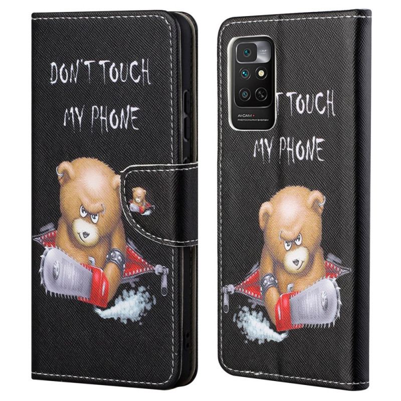 Capa Folio Para Xiaomi Redmi Note 11 / 11S Urso Perigoso