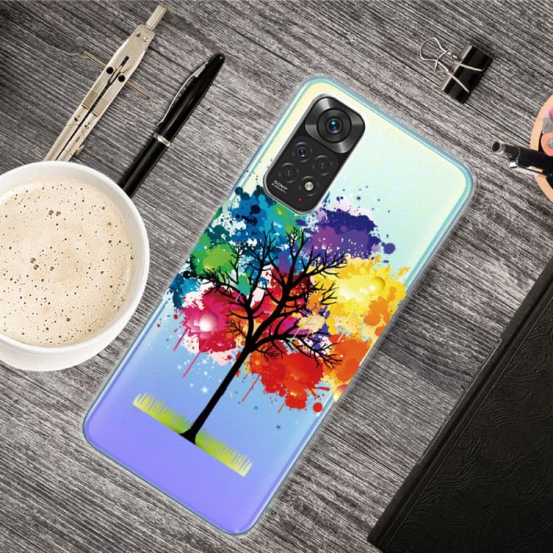 Capa Para Xiaomi Redmi Note 11 / 11S Árvore Aquarela Perfeita