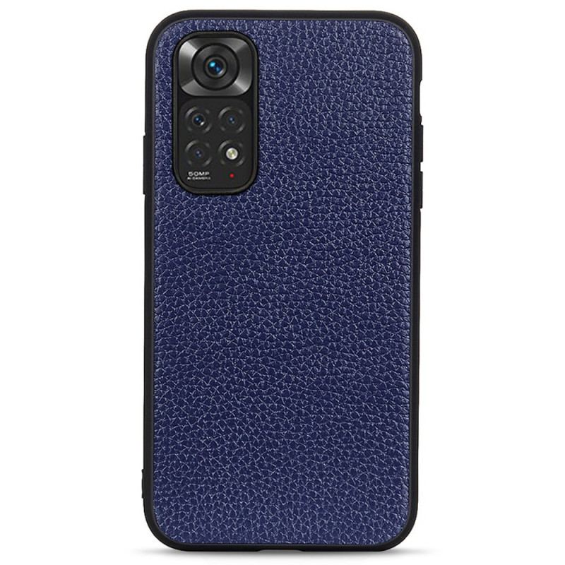 Capa Para Xiaomi Redmi Note 11 / 11S Couro Lichia Genuíno