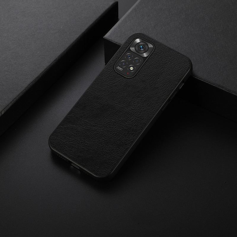 Capa Para Xiaomi Redmi Note 11 / 11S Couro Sintético De Lichia