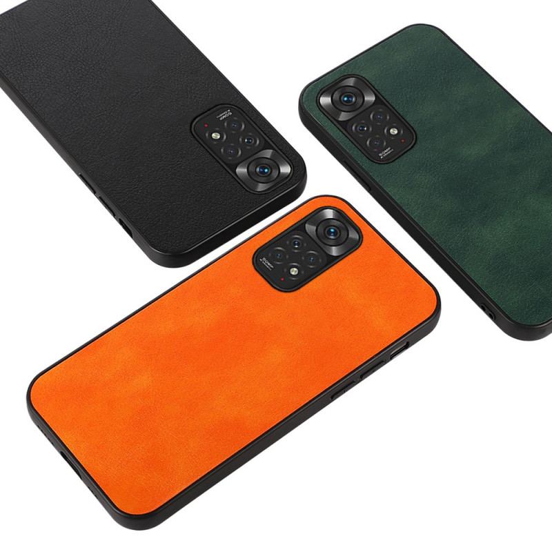 Capa Para Xiaomi Redmi Note 11 / 11S Couro Sintético De Lichia