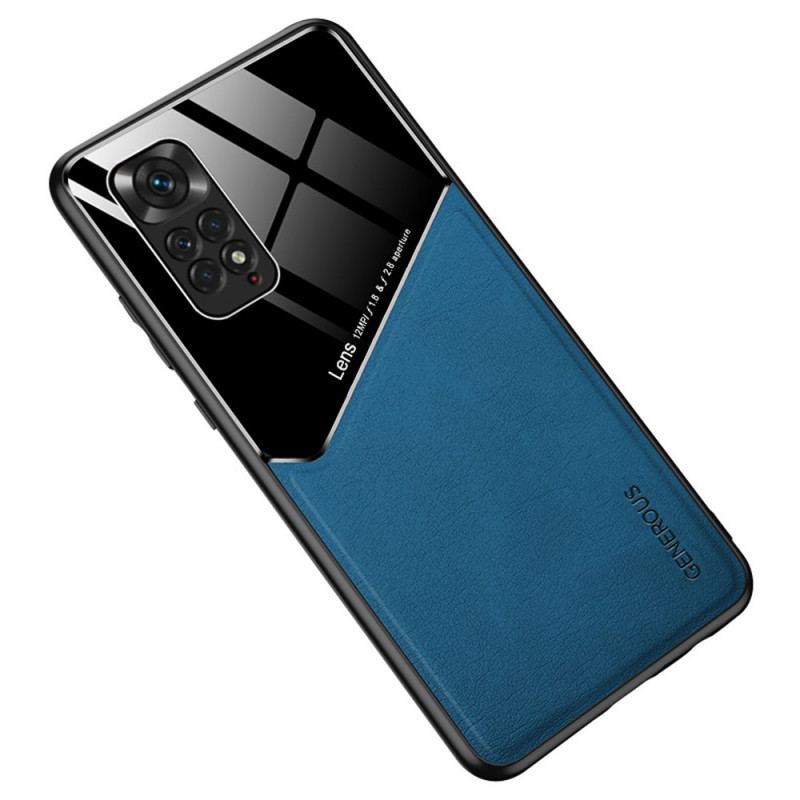 Capa Para Xiaomi Redmi Note 11 / 11S Efeito Couro Magnético