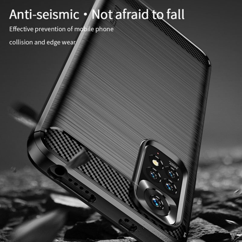 Capa Para Xiaomi Redmi Note 11 / 11S Fibra De Carbono Escovada Mofi