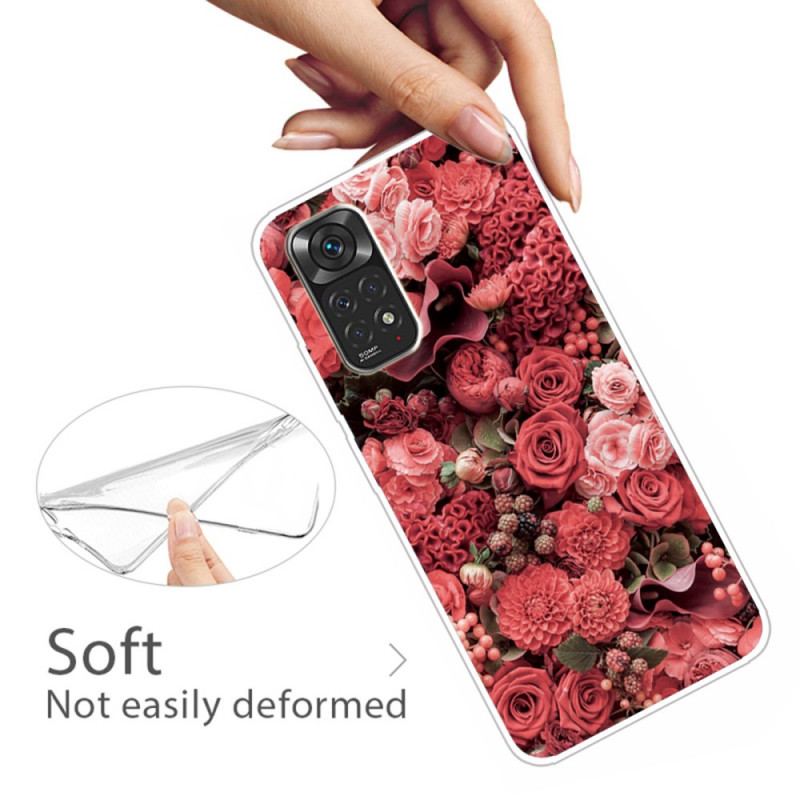 Capa Para Xiaomi Redmi Note 11 / 11S Flores Intensas