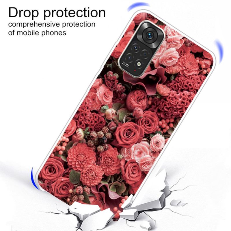 Capa Para Xiaomi Redmi Note 11 / 11S Flores Intensas