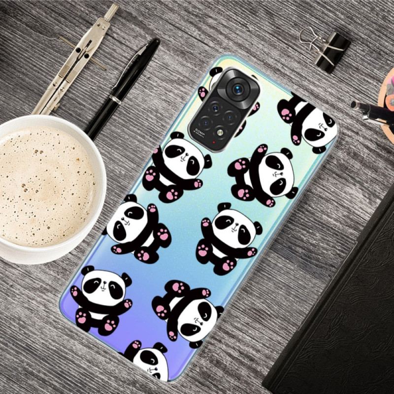 Capa Para Xiaomi Redmi Note 11 / 11S Pandas Divertidos