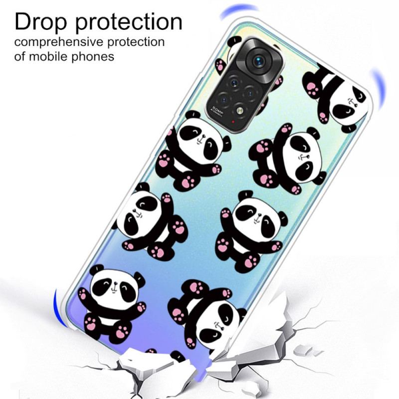 Capa Para Xiaomi Redmi Note 11 / 11S Pandas Divertidos