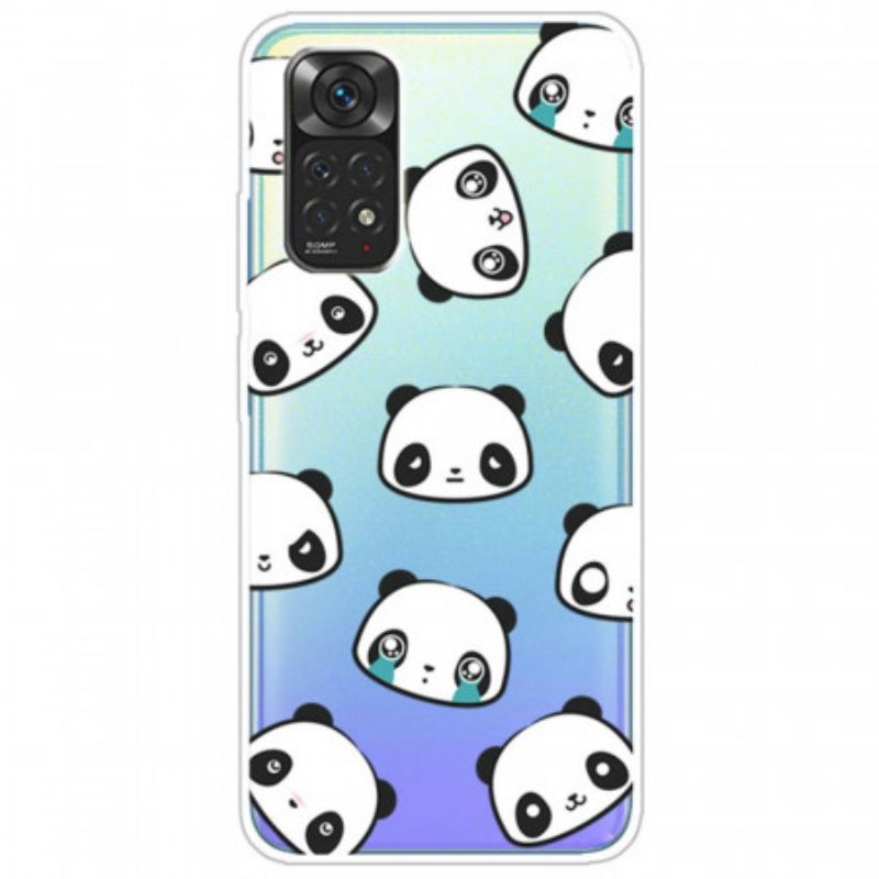 Capa Para Xiaomi Redmi Note 11 / 11S Pandas Sentimentais