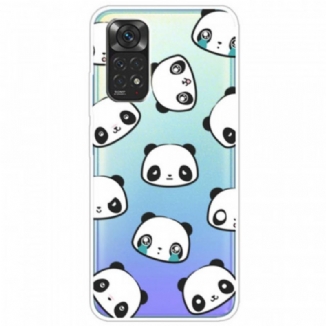 Capa Para Xiaomi Redmi Note 11 / 11S Pandas Sentimentais