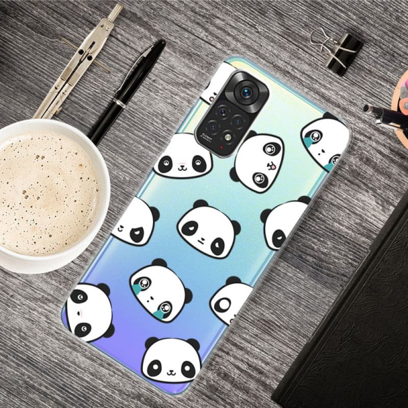 Capa Para Xiaomi Redmi Note 11 / 11S Pandas Sentimentais