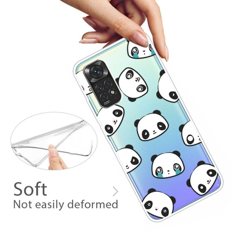 Capa Para Xiaomi Redmi Note 11 / 11S Pandas Sentimentais