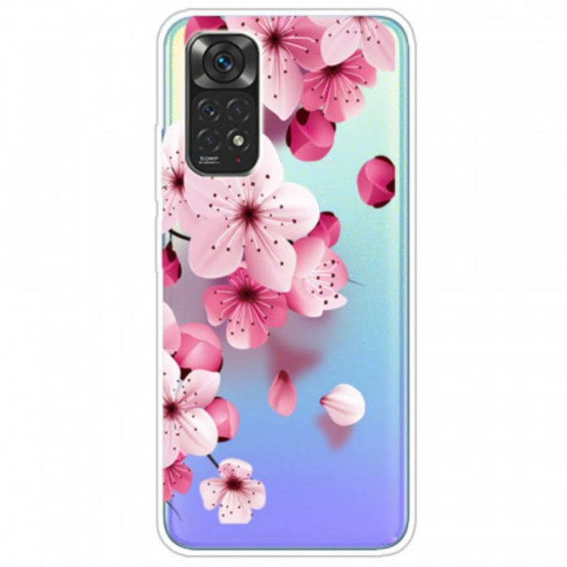 Capa Para Xiaomi Redmi Note 11 / 11S Pequenas Flores Cor De Rosa