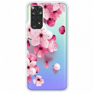 Capa Para Xiaomi Redmi Note 11 / 11S Pequenas Flores Cor De Rosa