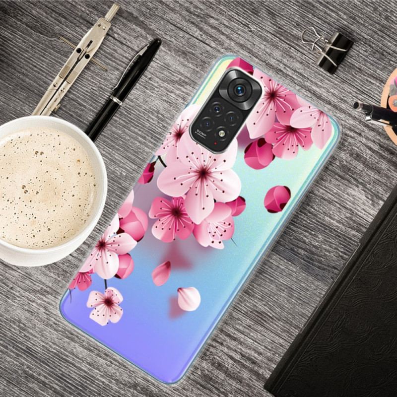 Capa Para Xiaomi Redmi Note 11 / 11S Pequenas Flores Cor De Rosa