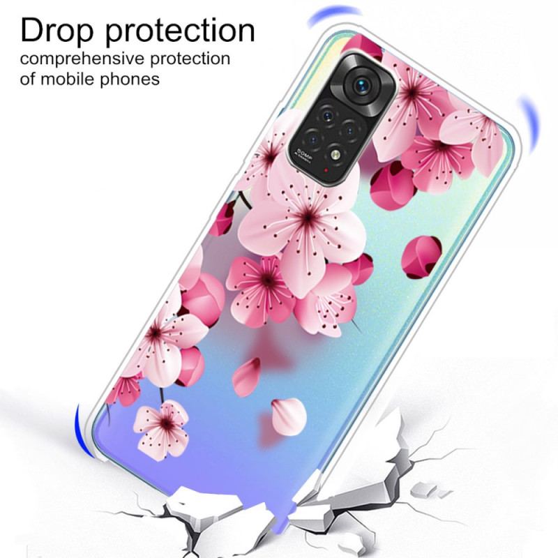 Capa Para Xiaomi Redmi Note 11 / 11S Pequenas Flores Cor De Rosa