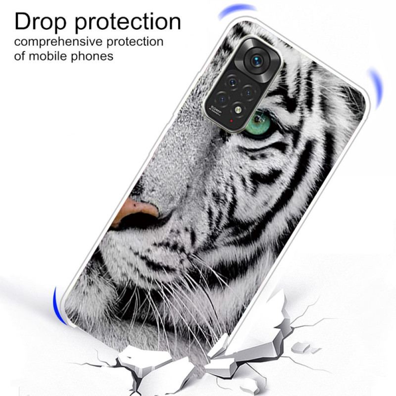 Capa Para Xiaomi Redmi Note 11 / 11S Tigre Flexível