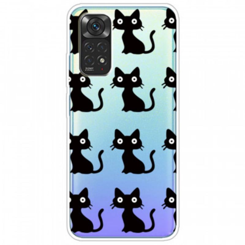 Capa Para Xiaomi Redmi Note 11 / 11S Vários Gatos Pretos