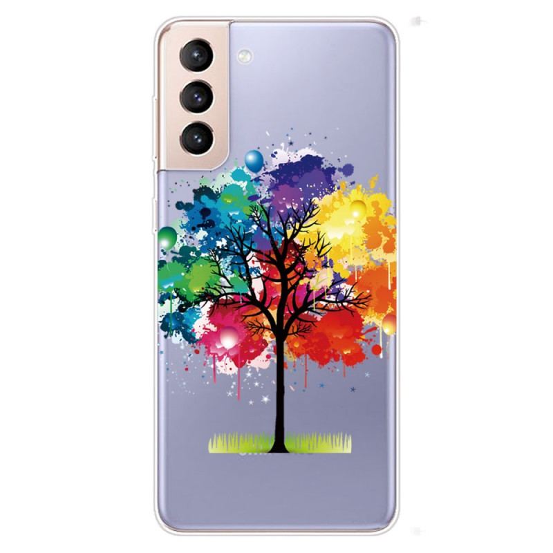 Capa De Celular Para Samsung Galaxy S22 Plus 5G Árvore Aquarela Perfeita