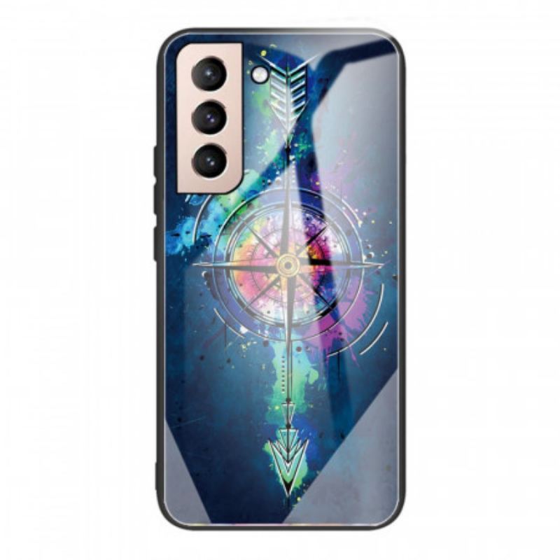 Capa De Celular Para Samsung Galaxy S22 Plus 5G Flecha De Vidro Temperado