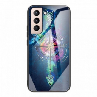 Capa De Celular Para Samsung Galaxy S22 Plus 5G Flecha De Vidro Temperado