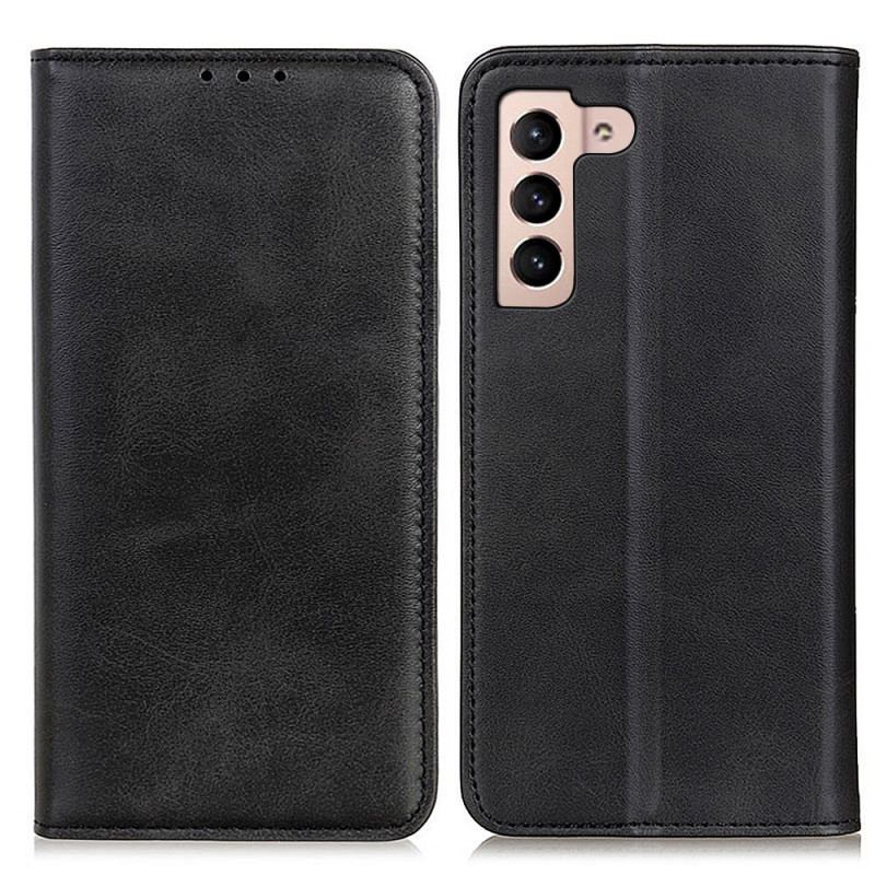 Capa De Celular Para Samsung Galaxy S22 Plus 5G Flip Couro Rachado Elegância