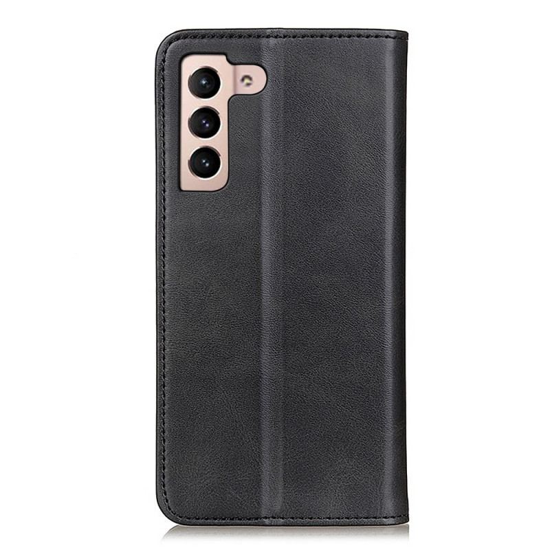 Capa De Celular Para Samsung Galaxy S22 Plus 5G Flip Couro Rachado Elegância