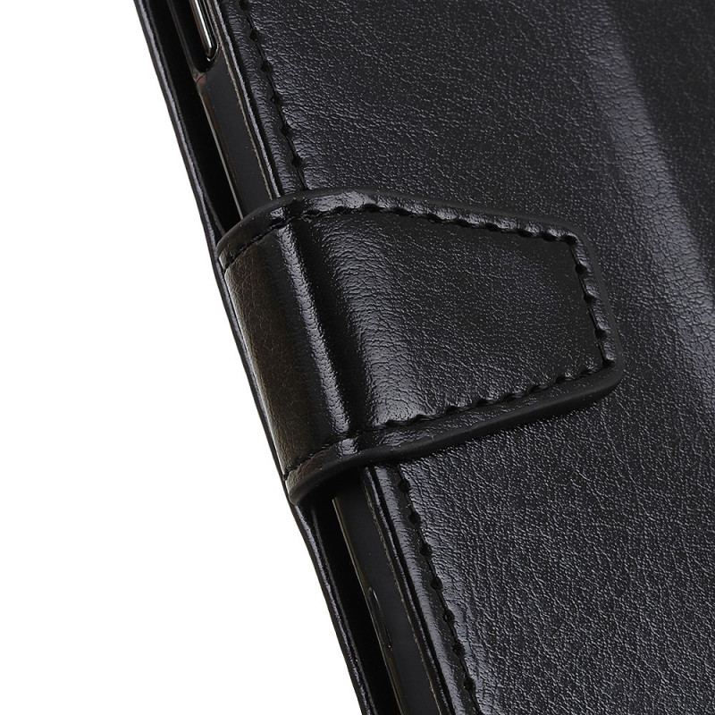 Capa De Couro Para Samsung Galaxy S22 Plus 5G Brilhante