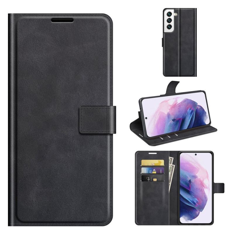 Capa Em Pele Para Samsung Galaxy S22 Plus 5G Couro Ultra Sintético