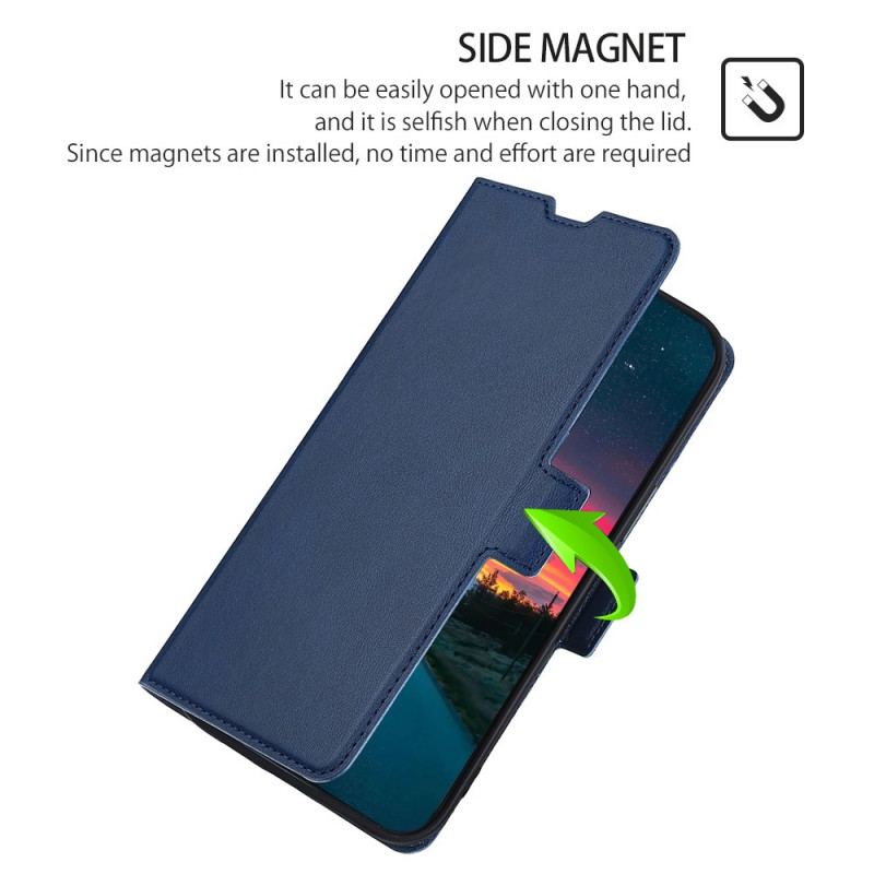 Capa Em Pele Para Samsung Galaxy S22 Plus 5G Estilo De Couro Ultrafino