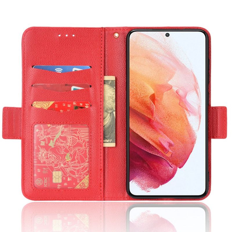 Capa Flip Para Samsung Galaxy S22 Plus 5G Estilo Couro Design Lichia