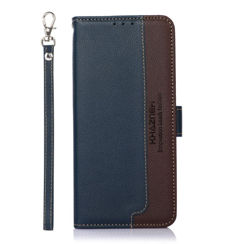 Capa Flip Para Samsung Galaxy S22 Plus 5G Estilo Lichia Rfid Khazneh