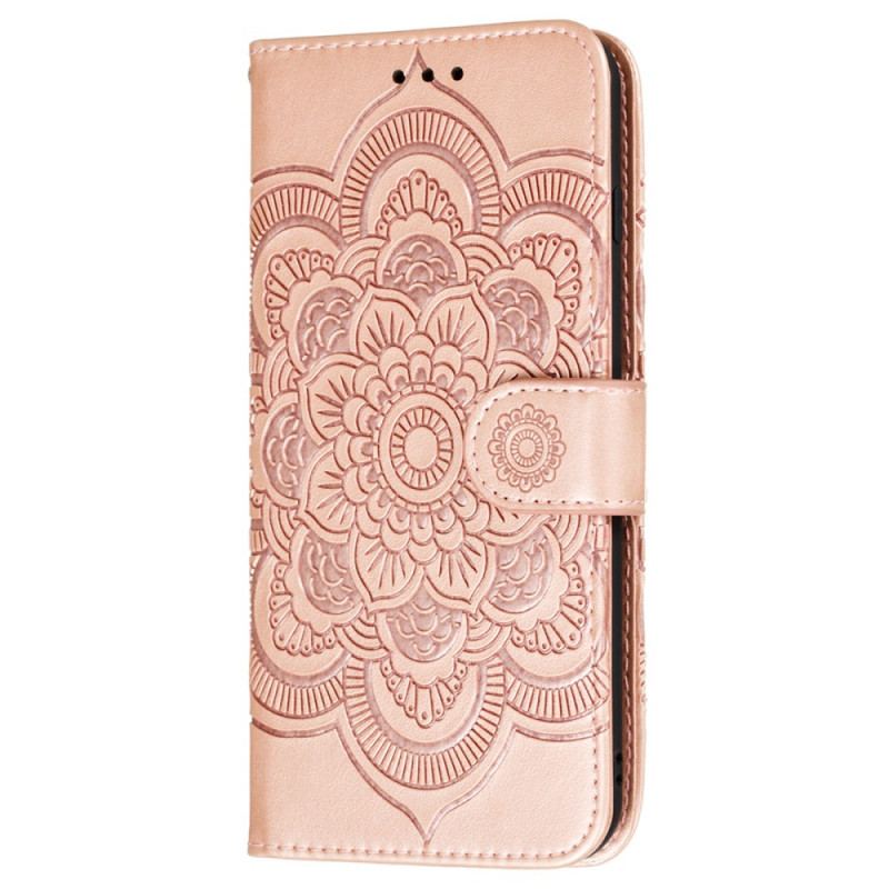 Capa Flip Para Samsung Galaxy S22 Plus 5G Mandala Completa