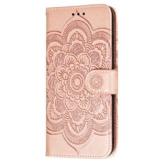 Capa Flip Para Samsung Galaxy S22 Plus 5G Mandala Completa