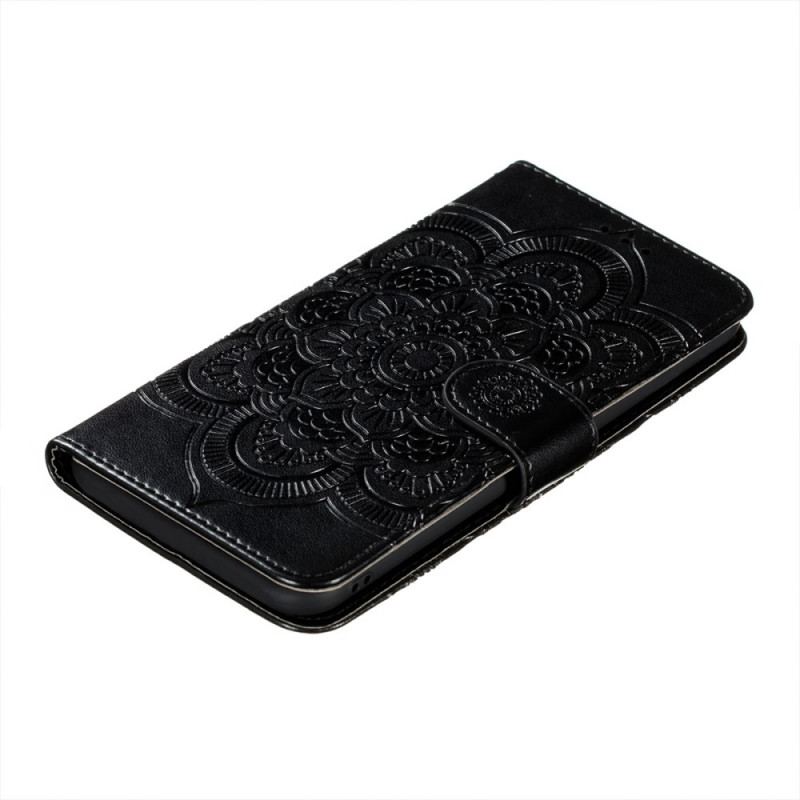 Capa Flip Para Samsung Galaxy S22 Plus 5G Mandala Completa