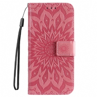 Capa Folio Para Samsung Galaxy S22 Plus 5G Flor Do Sol