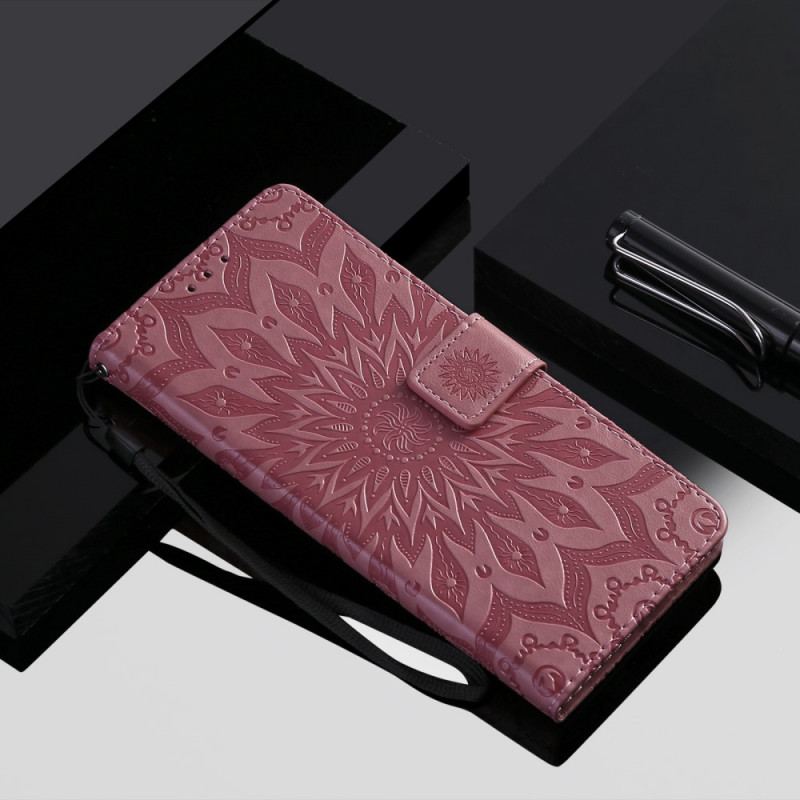 Capa Folio Para Samsung Galaxy S22 Plus 5G Flor Do Sol