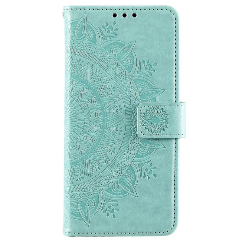 Capa Folio Para Samsung Galaxy S22 Plus 5G Mandala Do Sol