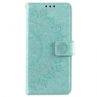 Capa Folio Para Samsung Galaxy S22 Plus 5G Mandala Do Sol