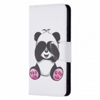 Capa Folio Para Samsung Galaxy S22 Plus 5G Panda Divertido