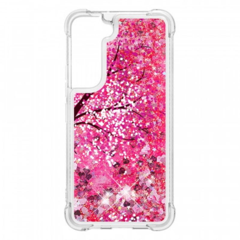 Capa Para Samsung Galaxy S22 Plus 5G Árvore Glitter