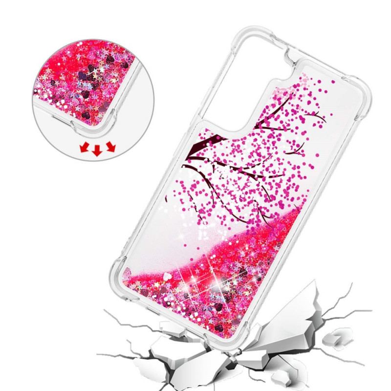 Capa Para Samsung Galaxy S22 Plus 5G Árvore Glitter