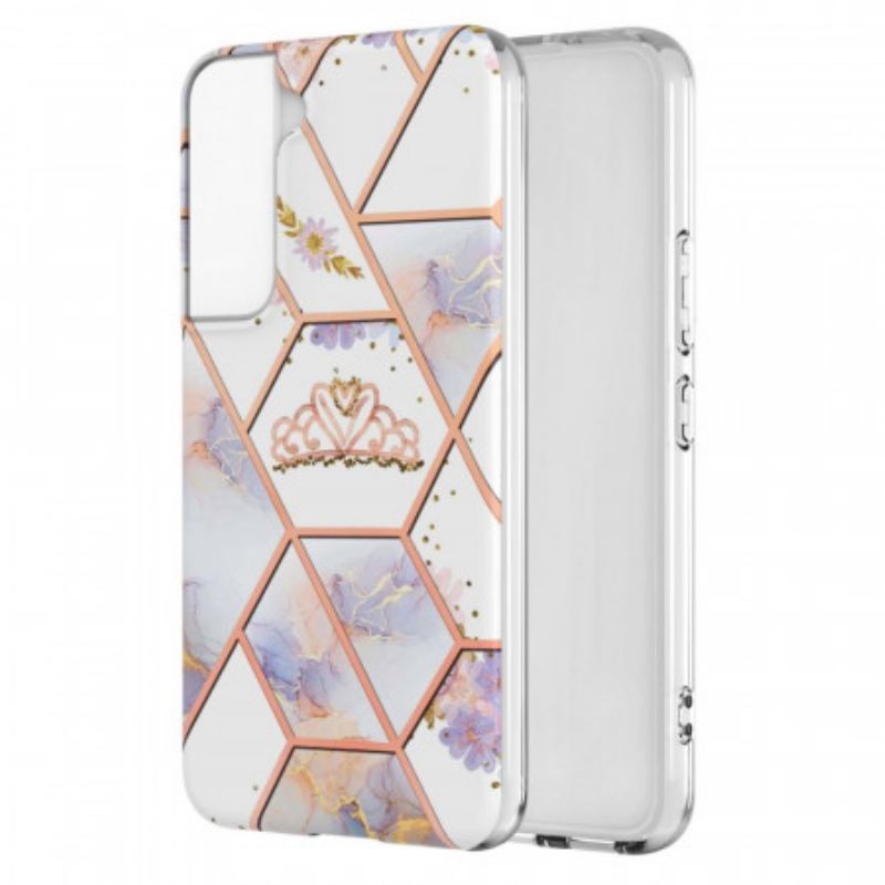 Capa Para Samsung Galaxy S22 Plus 5G Coroa De Mármore